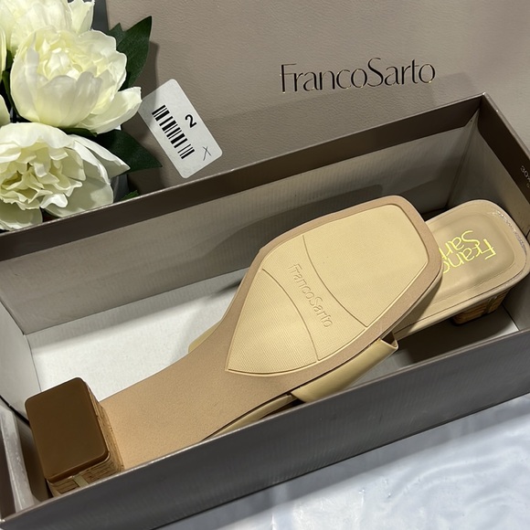 NIB - Franco Sarto Women’s Cruella Slide Sandal, Beige - Size 9 - Picture 9 of 11